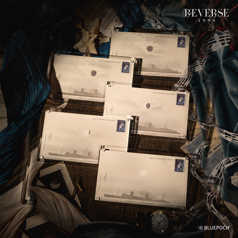 Reverse: 1999 "Last Evenings on Earth" Illustration Postcard Packs