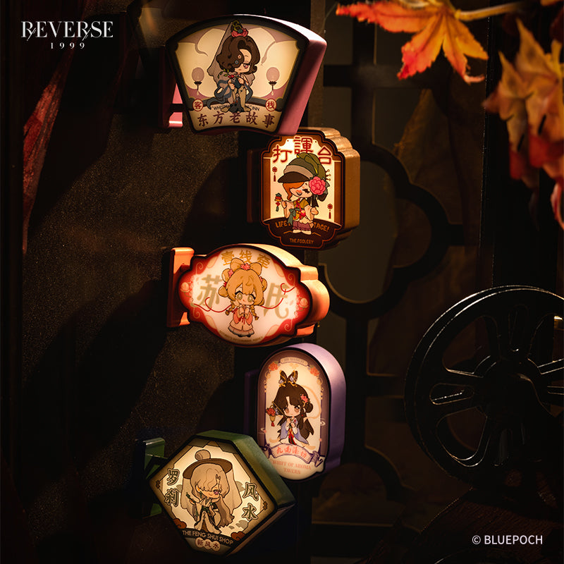 Reverse: 1999 "Chinatown Signboards" Light-up Character Magnet Blind Box