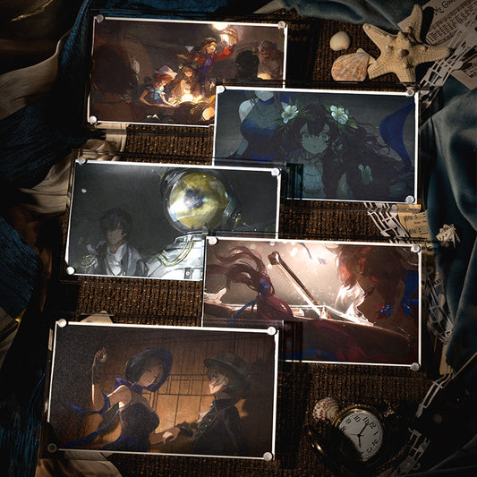 Reverse: 1999 "Last Evenings on Earth" Illustration Postcard Packs