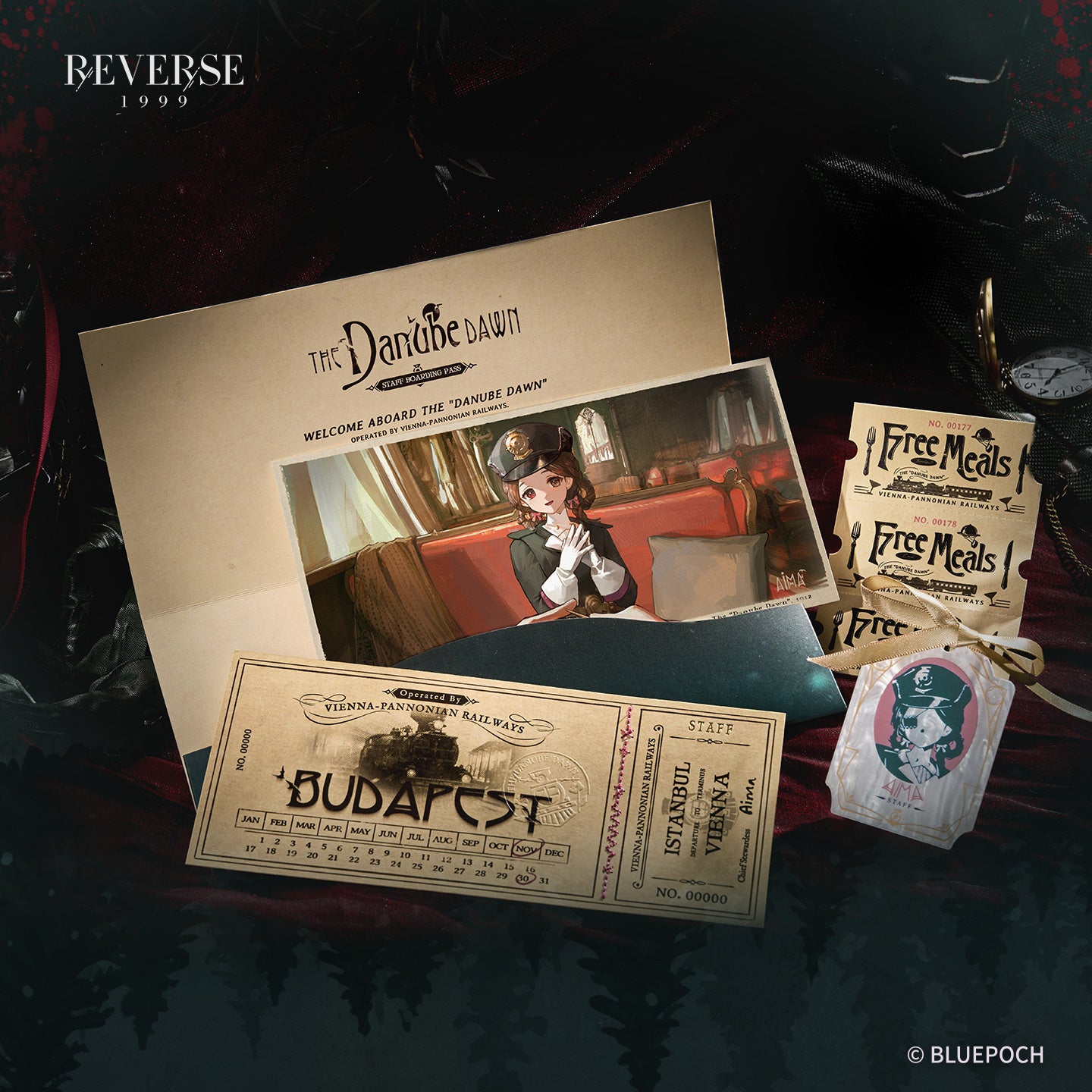 Reverse: 1999 "The First Whistle" Train Ticket Set