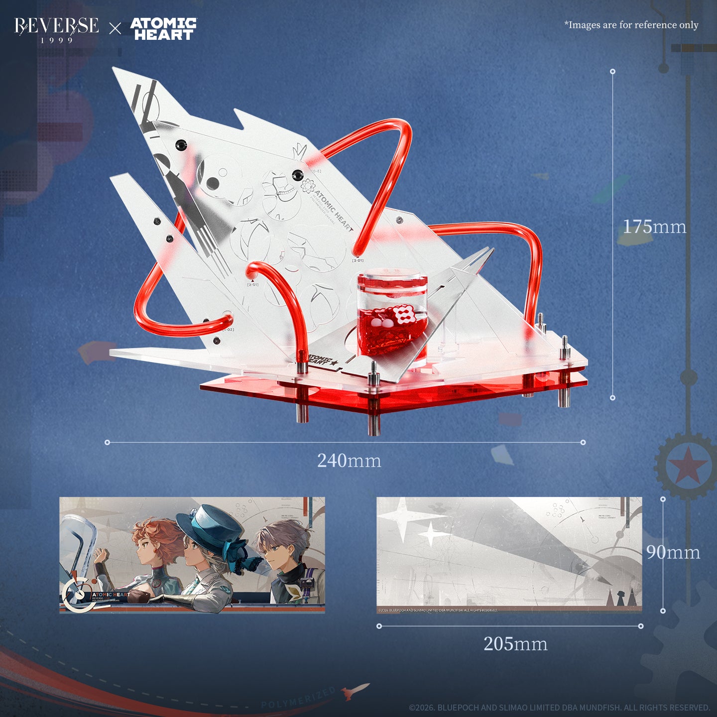 Reverse: 1999 x Atomic Heart "Polymerized Dreams" Acrylic Table Ornament