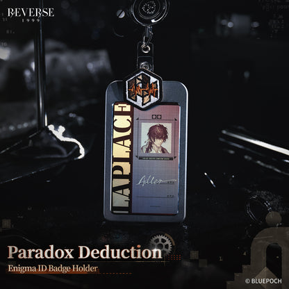"Paradox Deduction" Enigma ID Badge Holder