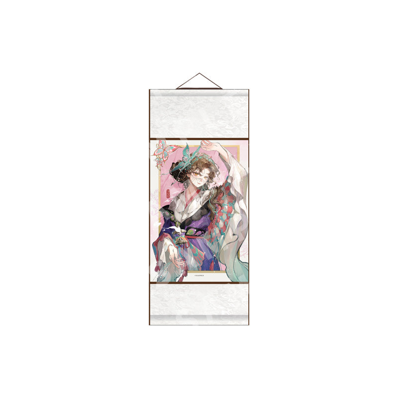 "Brushstrokes of Silken Dreams" Character Garment Scroll Paintings