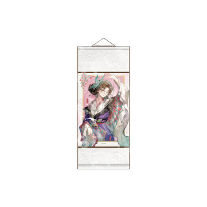 "Brushstrokes of Silken Dreams" Character Garment Scroll Paintings