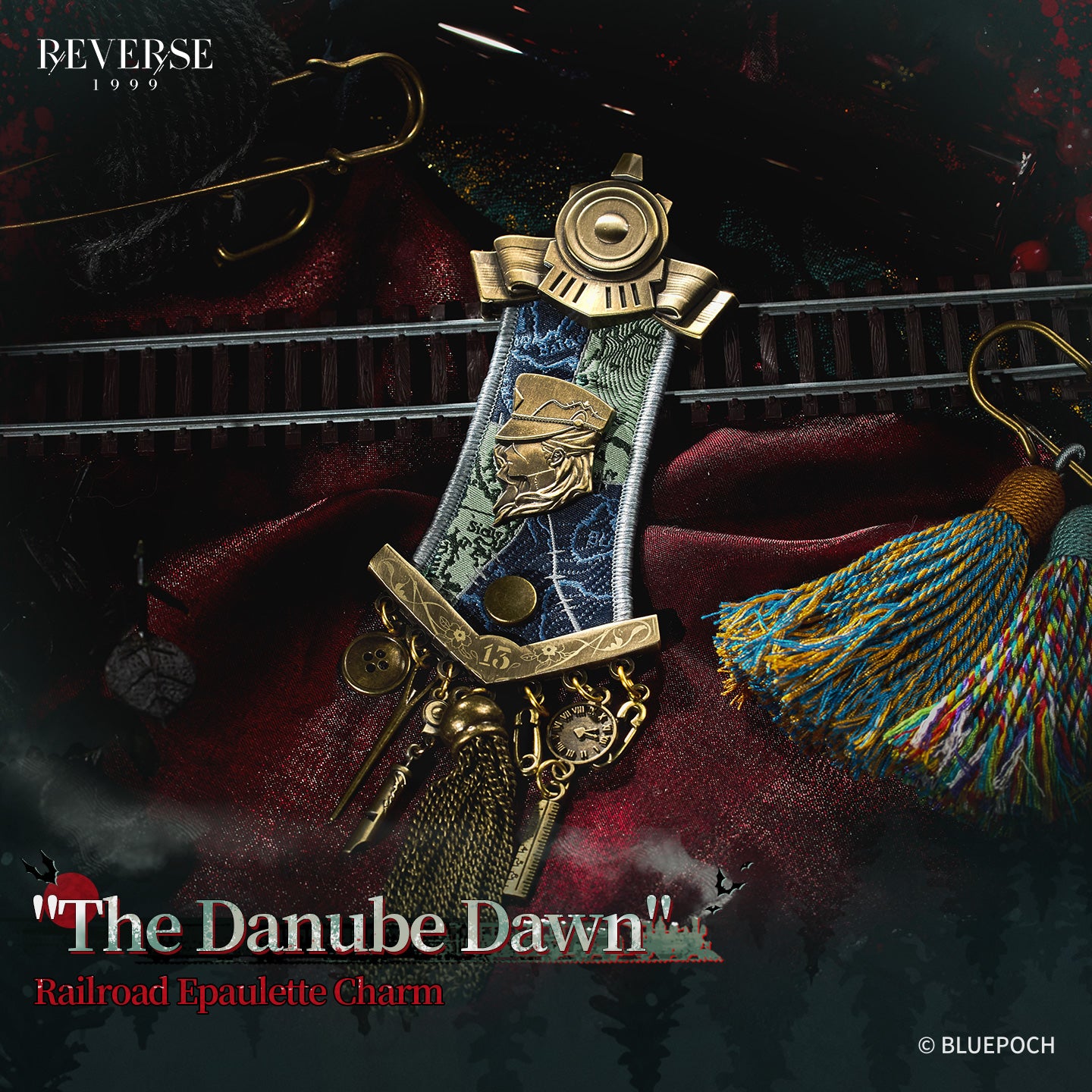 Reverse: 1999 "The Danube Dawn" Railroad Epaulette Charm