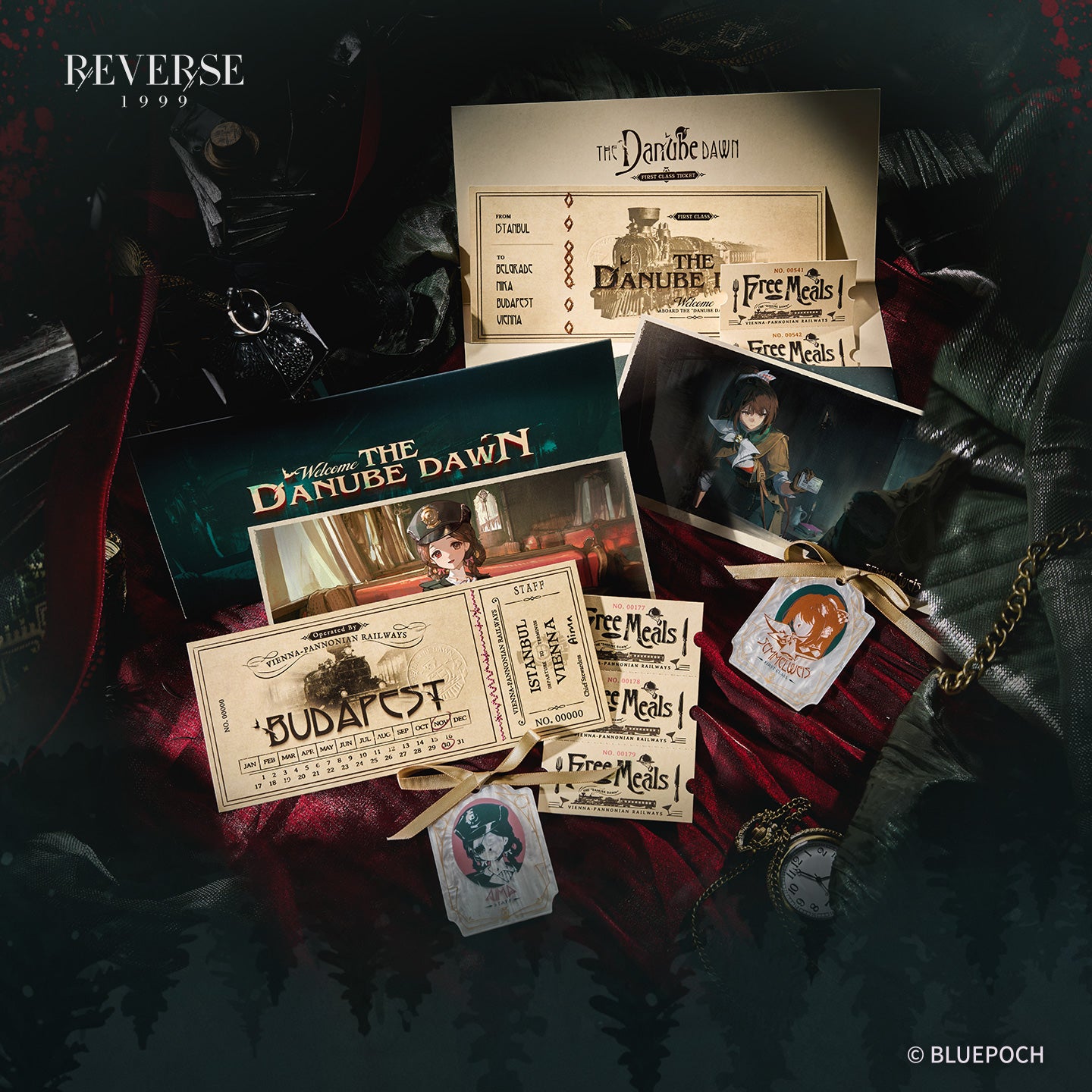 Reverse: 1999 "The First Whistle" Train Ticket Set