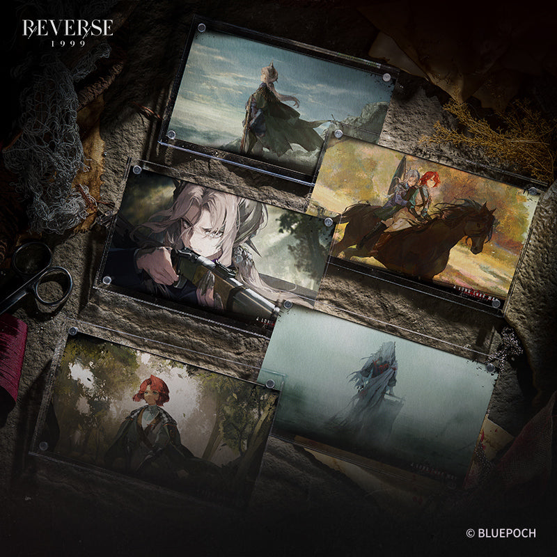 Reverse: 1999 "A Long Long Way" Illustration Postcard Packs