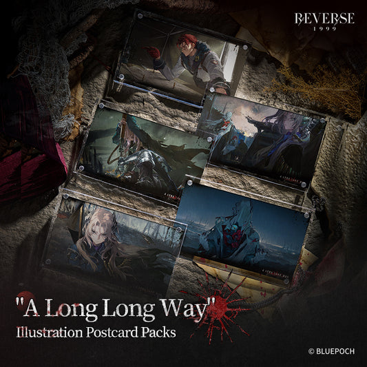 Reverse: 1999 "A Long Long Way" Illustration Postcard Packs