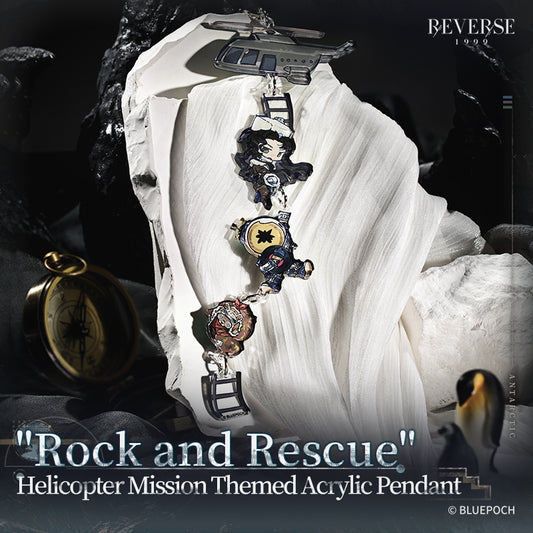 "Rock and Rescue" Helicopter Mission Themed Acrylic Pendant