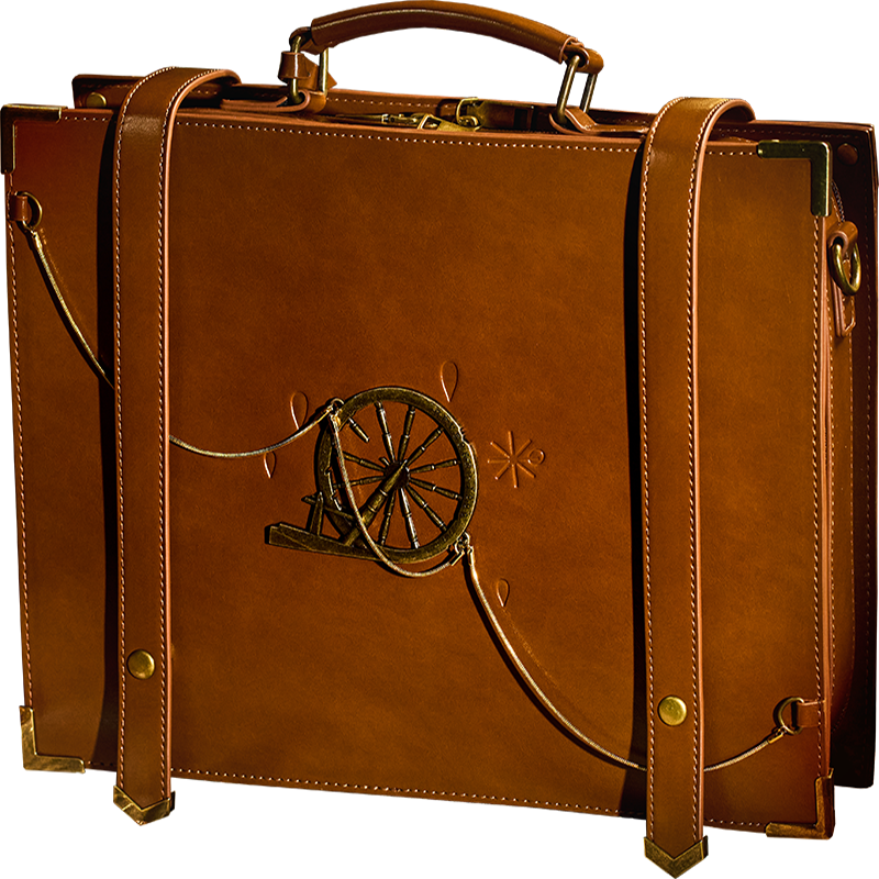 Reverse: 1999 "Packed Up Suitcase" Travel Scrapbook Ita-Bag