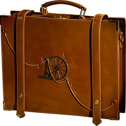 Reverse: 1999 "Packed Up Suitcase" Travel Scrapbook Ita-Bag