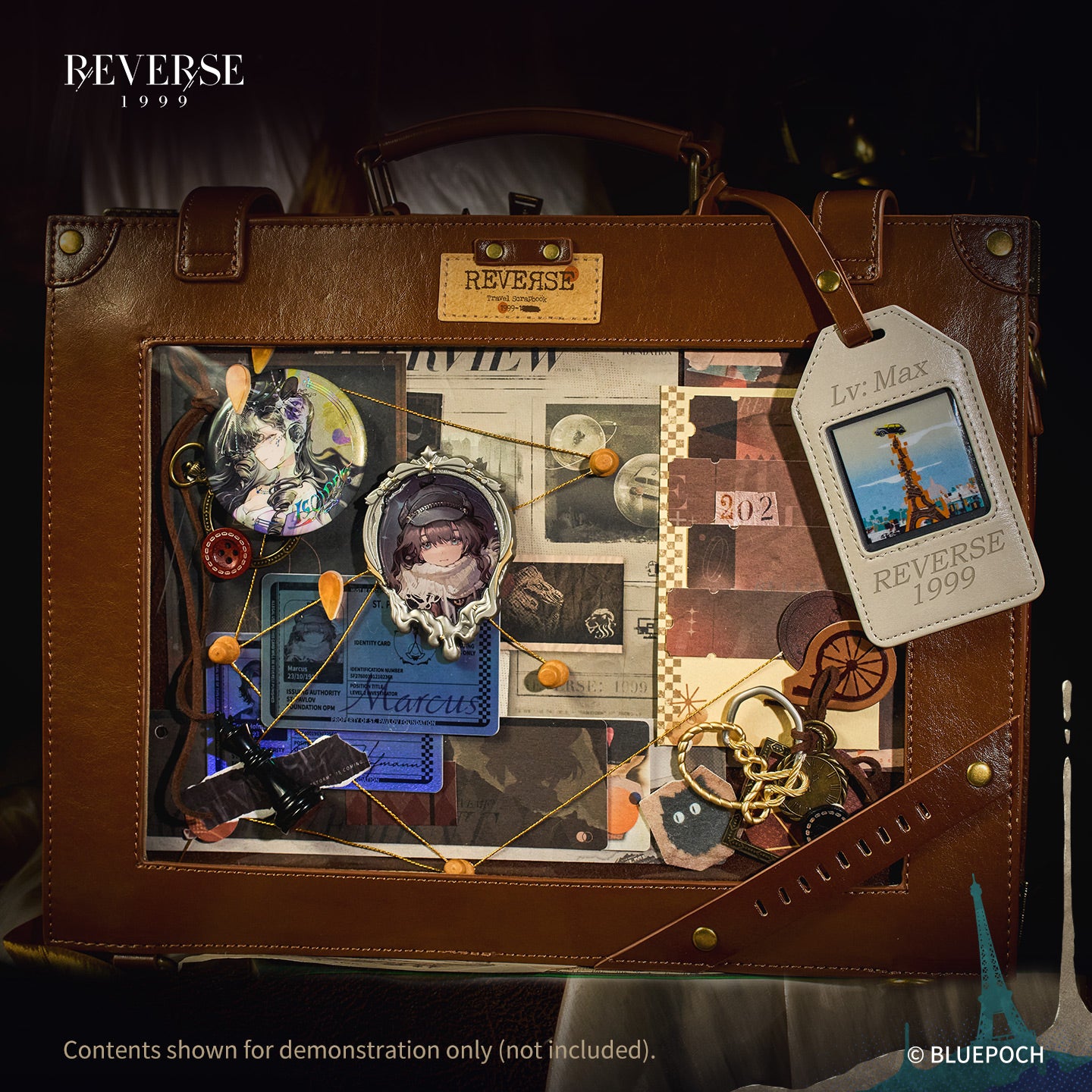 Reverse: 1999 "Packed Up Suitcase" Travel Scrapbook Ita-Bag