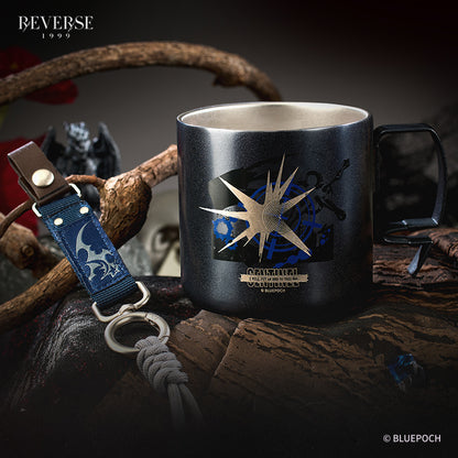 Reverse: 1999 "Drink Up Your Hesitation" Character Stainless Steel Mug & Nylon Lanyard Set