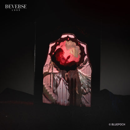 Reverse: 1999 "The Wax and Wane of the Heart" Semmelweis Quicksand Acrylic Standee