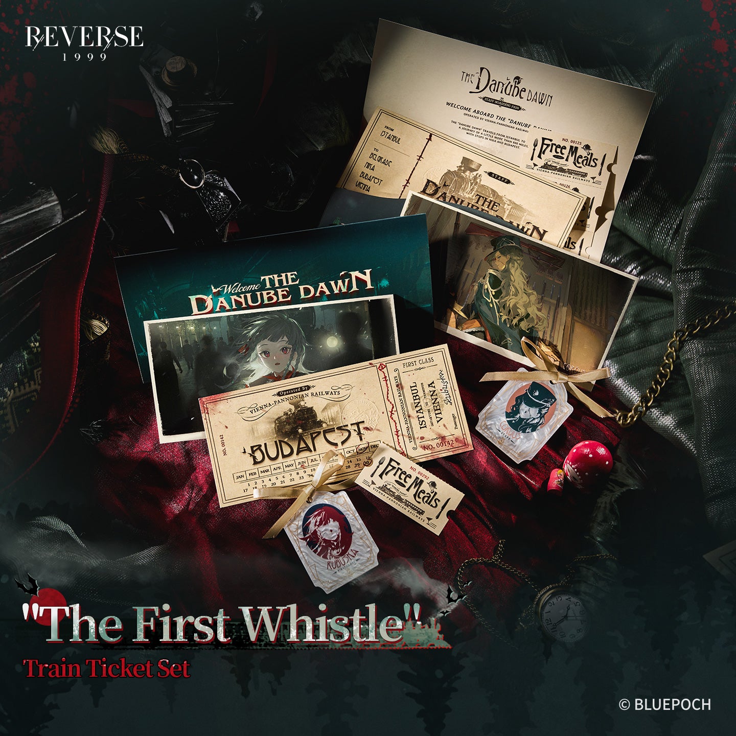 Reverse: 1999 "The First Whistle" Train Ticket Set