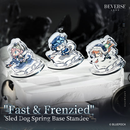 "Fast & Frenzied" Sled Dog Spring Base Standee