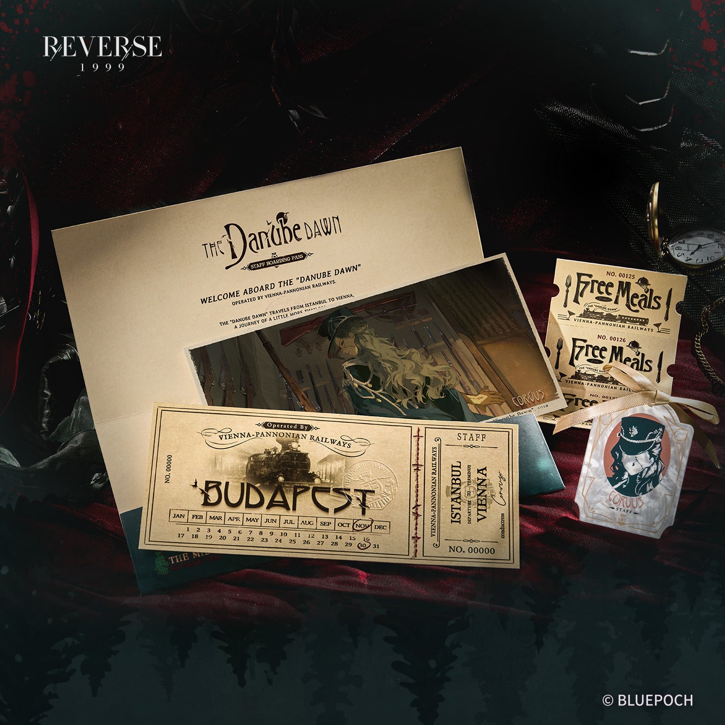 Reverse: 1999 "The First Whistle" Train Ticket Set