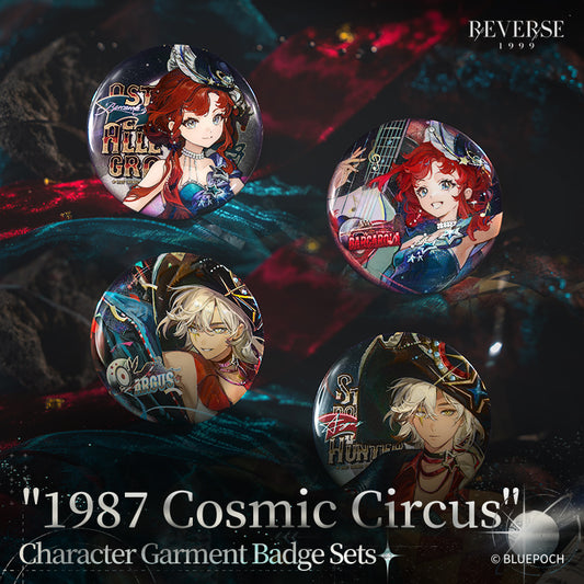 "1987 Cosmic Circus" Character Garment Badge Sets
