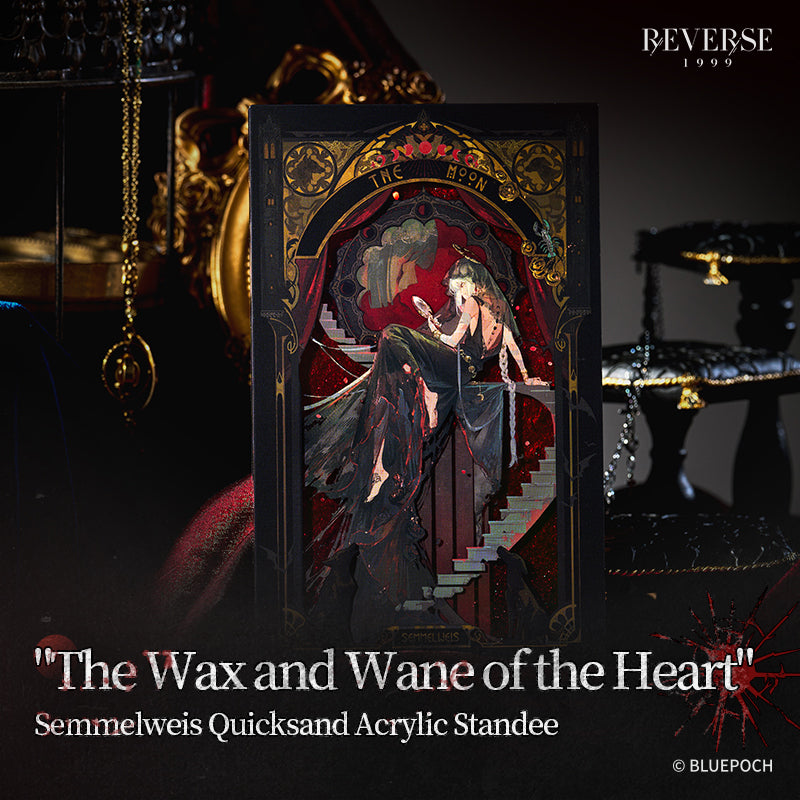 Reverse: 1999 "The Wax and Wane of the Heart" Semmelweis Quicksand Acrylic Standee