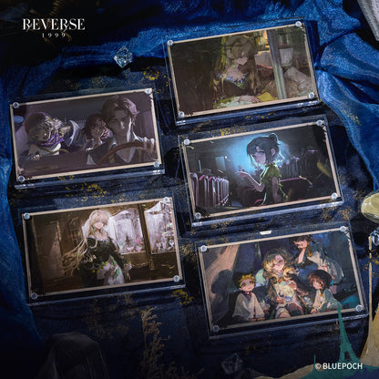 Reverse: 1999 "A Flowing Feast" Illustration Postcard Packs