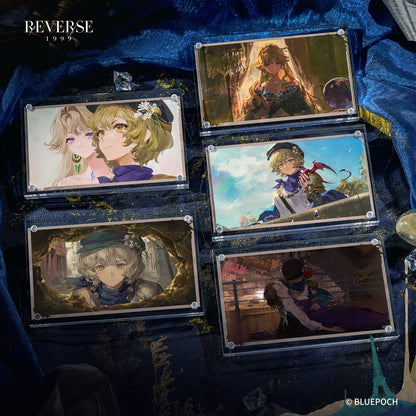 Reverse: 1999 "A Flowing Feast" Illustration Postcard Packs