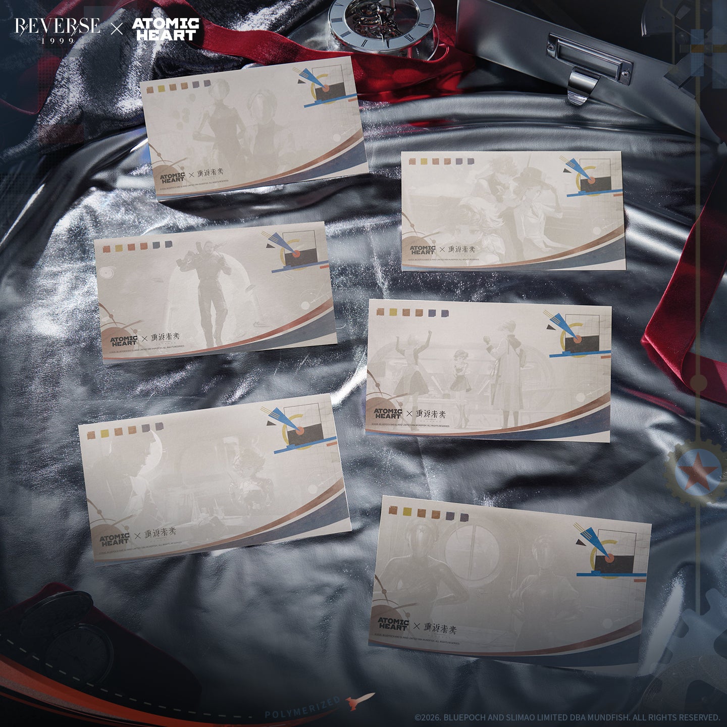 Reverse: 1999 x Atomic Heart "Polymerized Dreams" Illustration Postcard Packs