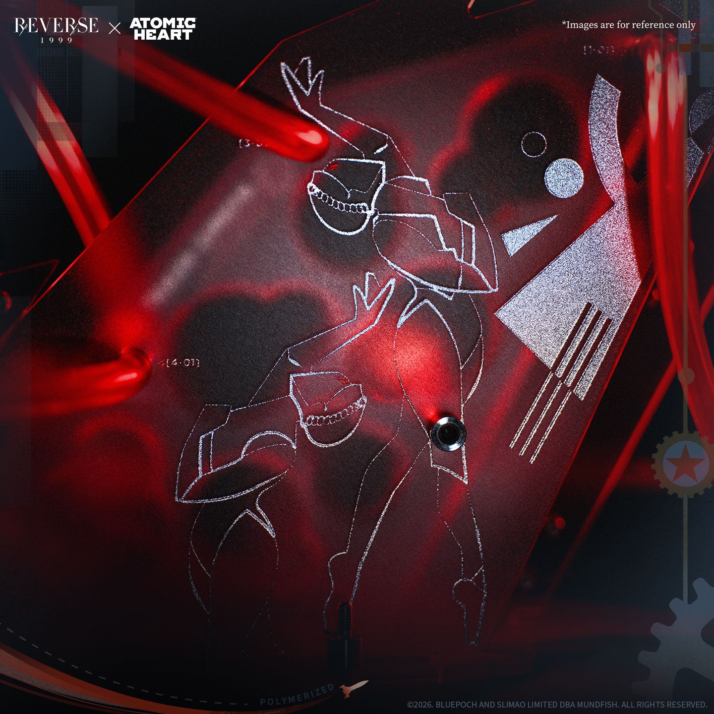 Reverse: 1999 x Atomic Heart "Polymerized Dreams" Acrylic Table Ornament