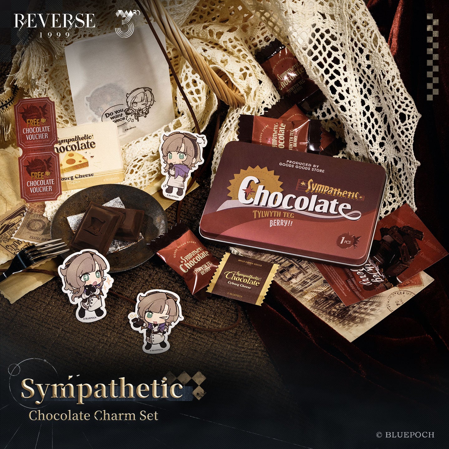 Reverse: 1999 "Sympathetic" Chocolate Charm Set