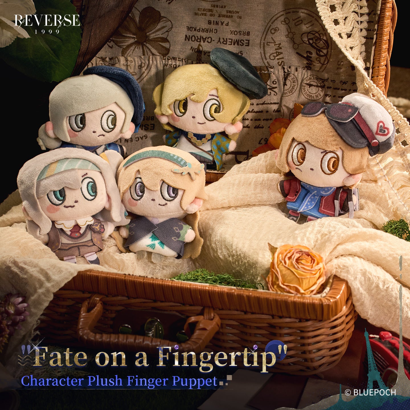 Reverse: 1999 "Fate on a Fingertip" Character Plush Finger Puppet