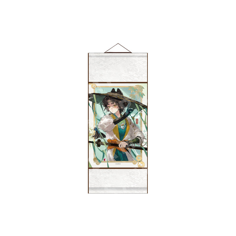 "Brushstrokes of Silken Dreams" Character Garment Scroll Paintings
