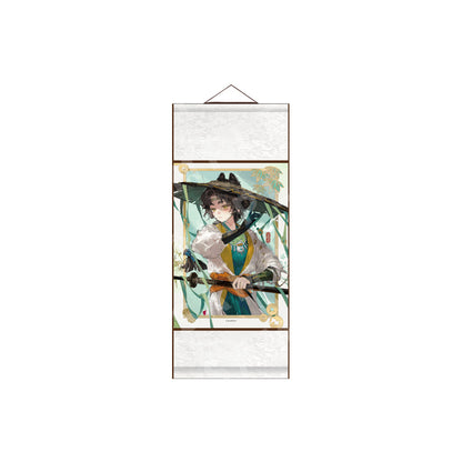 "Brushstrokes of Silken Dreams" Character Garment Scroll Paintings