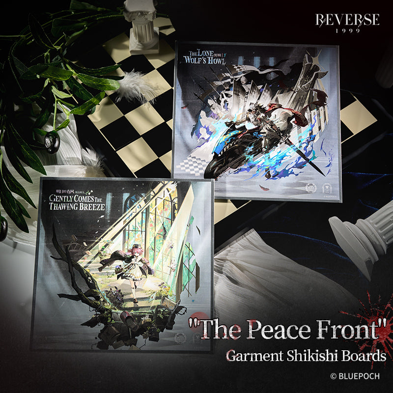 Reverse: 1999 "The Peace Front" Garment Shikishi Boards